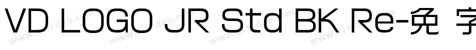 VD LOGO JR Std BK Re字体转换